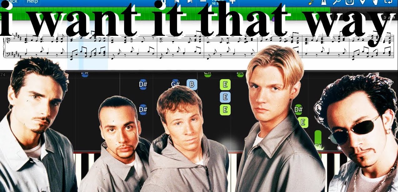 Song I Want It That Way Backstreet Boys Creative Chinese